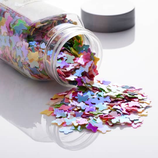 12 Pack: Multi Butterfly Specialty Polyester Glitter by Recollections™